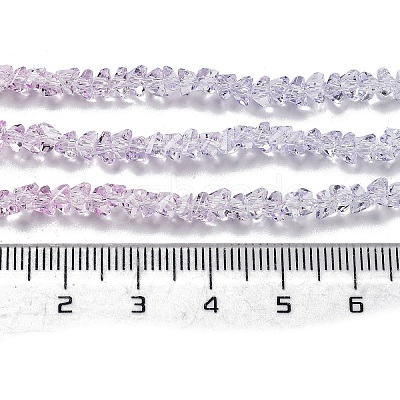Transparent Glass Bead Strands GLAA-H023-03L-1