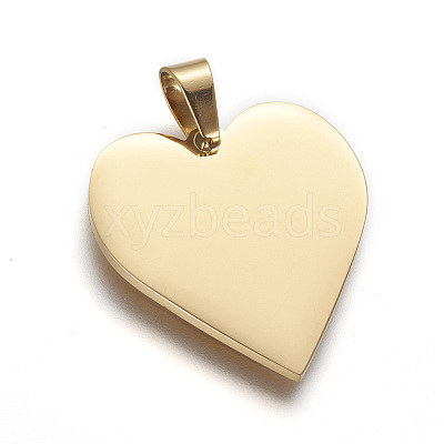 304 Stainless Steel Stamping Blank Tag Pendants X-STAS-F214-02G-1