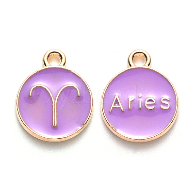 Alloy Enamel Pendants X-ENAM-S124-01B-01A-1