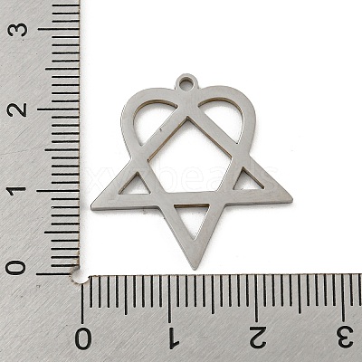 Non-Tarnish 304 Stainless Steel Pendants STAS-R228-03P-1