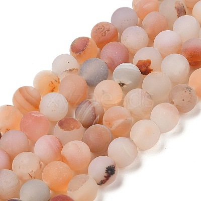 Natural Red Agate Beads Strands G-A248-A03-01-1