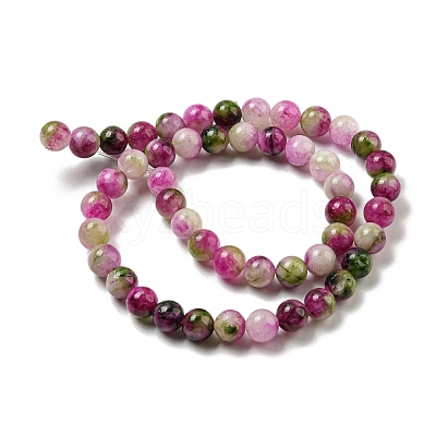Natural Dyed Yellow Jade Beads Strands G-Q160-A01-01F-1