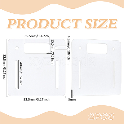Plastic Card Holder AJEW-WH0473-36A-1
