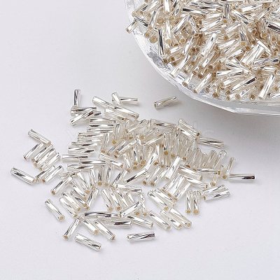 Glass Twisted Bugle Beads SEED-E002-12mm-821#-1