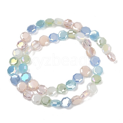 Electroplate Glass Beads Strands EGLA-G039-05A-01-1