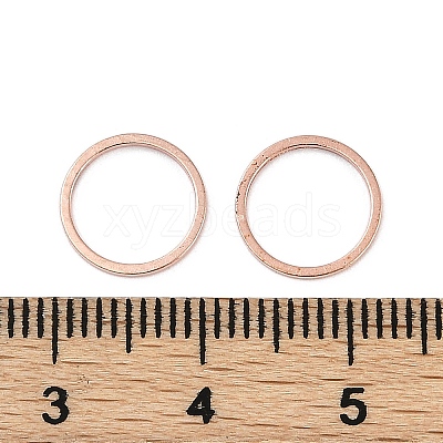 Rack Plating Brass Linking Rings KK-P286-01B-RG-1