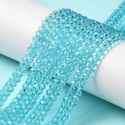 Transparent Glass Beads Strands EGLA-A035-T3mm-D08-1