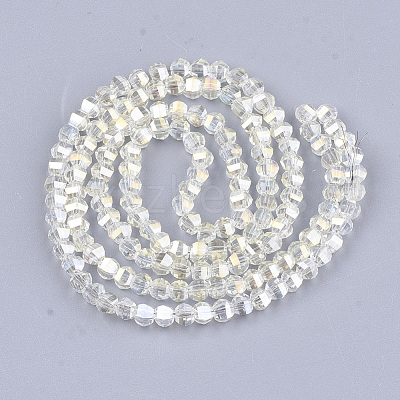 Electroplate Glass Beads Strands EGLA-S176-07B-B05-1