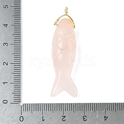 Natural Rose Quartz Carved Pendants X-G-P599-07G-04-1