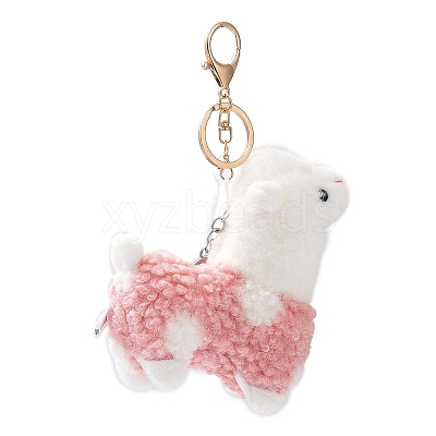 Cute Alpaca Cotton Keychain LS-KEYC-A012-02A-1