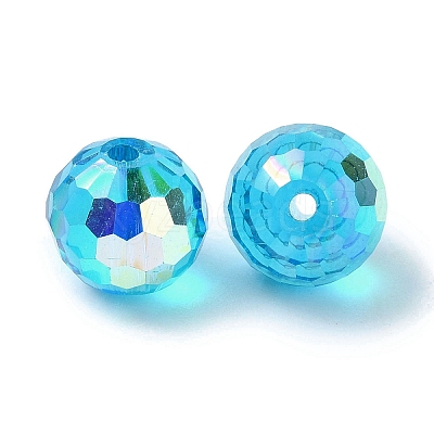 AB Color Plated Glass Beads EGLA-P059-02B-AB25-1