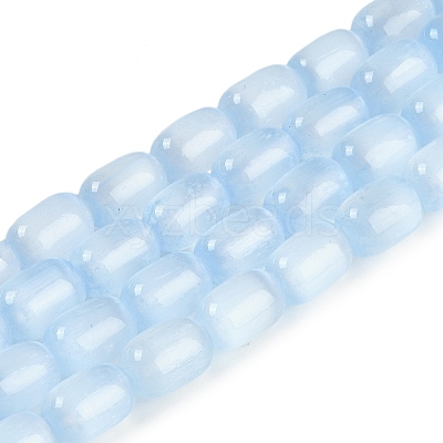 Natural Selenite Beads Strands G-F750-12-1