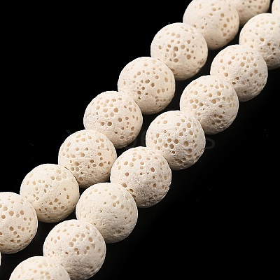 Natural Lava Rock Bead Strands G-L435-03-8mm-11-1