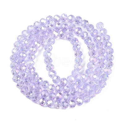 Electroplate Glass Beads Strands LS-EGLA-A044-T4mm-B17-1