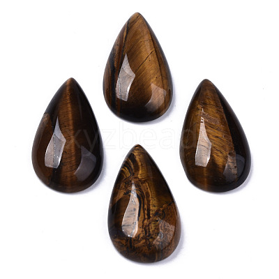 Natural Tiger Eye Cabochons X-G-N326-72D-1