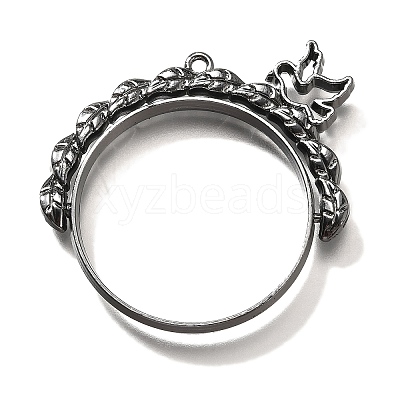 Alloy Open Back Bezel Pendants PALLOY-I223-03B-1
