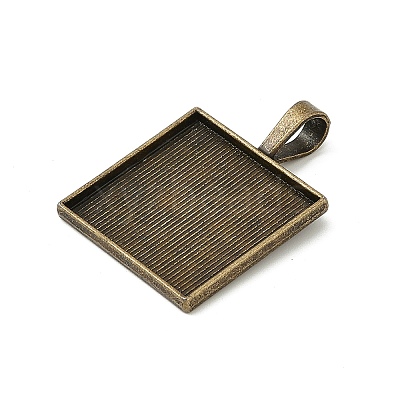 Tibetan Style Alloy Pendant Cabochon Settings TIBE-T003-20AB-NR-1