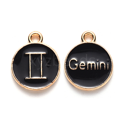 Alloy Enamel Pendants ENAM-S124-01B-08I-1