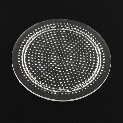 Flat Round Pegboards for 3x2.5mm Mini Fuse Beads LS-DIY-Q009-06-1