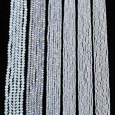Electroplate Glass Beads Strands EGLA-A044-J4mm-B06-1