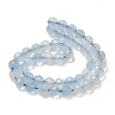 Natural Aquamarine Beads Strands G-B168-A02-4mm-1