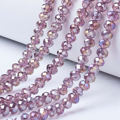 Electroplate Glass Beads Strands EGLA-A034-T2mm-B10-1