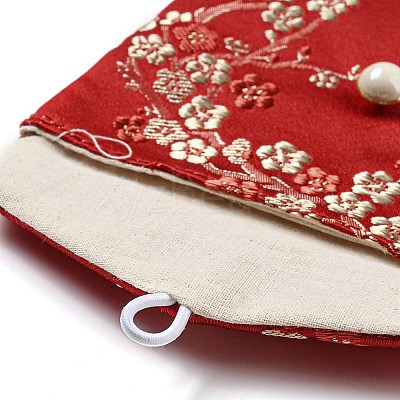 Chinese Style Floral Cloth Jewelry Storage Pouches AJEW-D065-01B-01-1