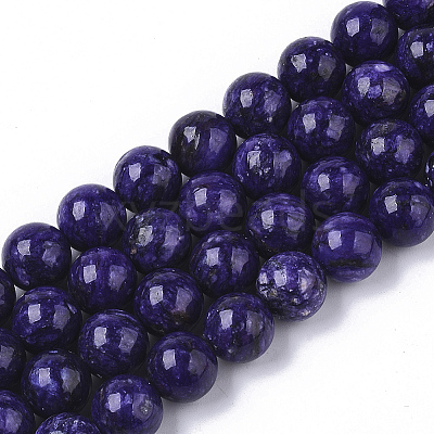 Natural Quartzite Jade Beads Strands G-S150-57-10mm-1-1