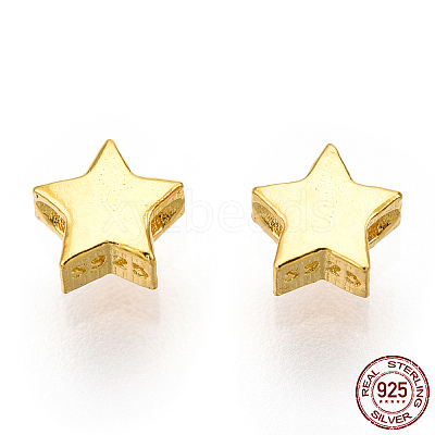 925 Sterling Silver Beads STER-T004-76G-1