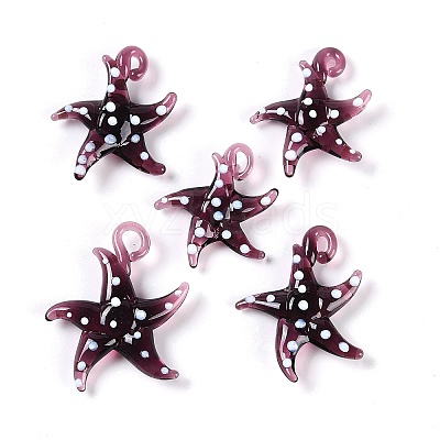 Handmade Lampwork Pendants LAMP-C015-02I-1
