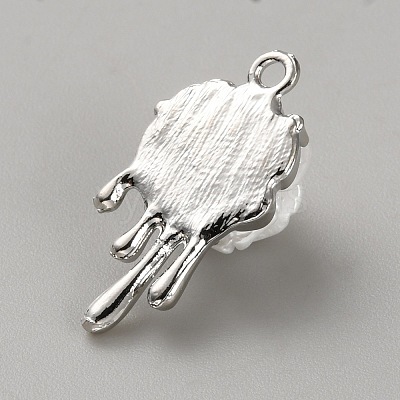 White Series Love Bow Alloy Acrylic Pendant LS-PALLOY-WH0115-01P-06-1