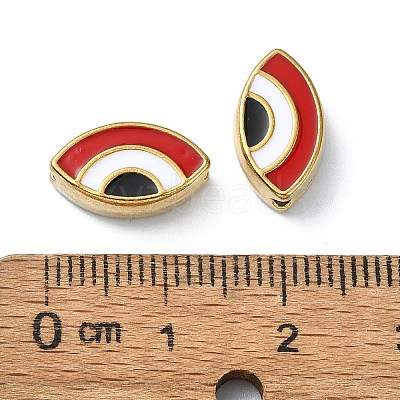 Ion Plating(IP) 304 Stainless Steel Enamel Beads STAS-Q318-12B-1