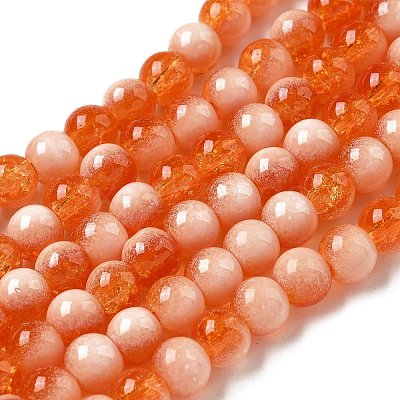 Crackle Glass Beads Strands GLAA-U001-6mm-10-1
