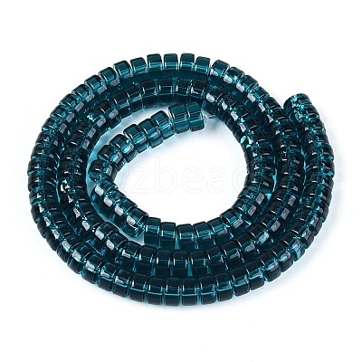 Transparent Glass Beads Strands GLAA-N026-4x8mm-T04-1