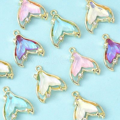 10Pcs 5 Colors Rack Plating Alloy Pendants FIND-YW0006-42-1
