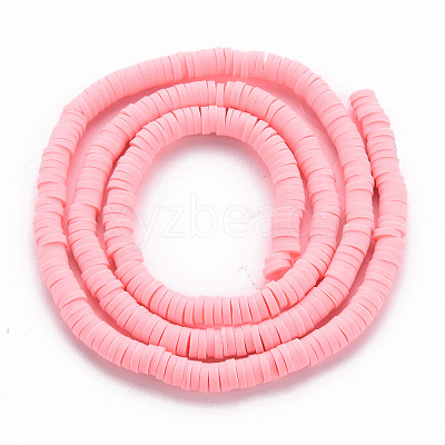 Handmade Polymer Clay Bead Strands CLAY-T002-4mm-71-1