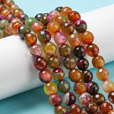 Natural Agate Beads Strands G-C082-A01-M-1