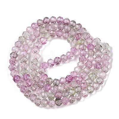 Transparent Glass Beads Strands GLAA-T023-4mm-A16-1