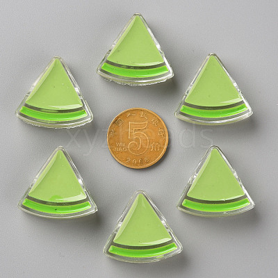 Transparent Enamel Acrylic Beads TACR-S155-001D-1