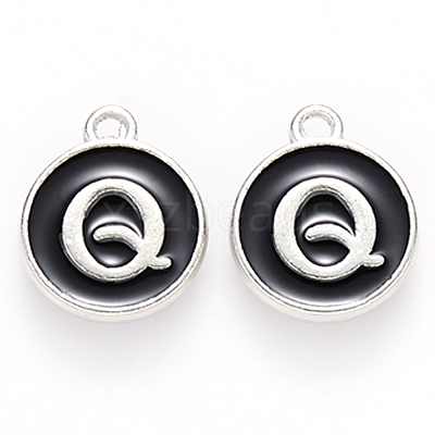 Platinum Plated Alloy Charms LS-ENAM-S118-02Q-P-1
