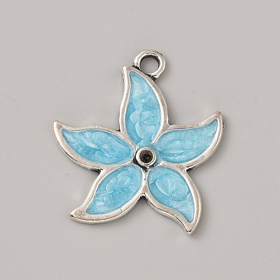 Ocean Theme Alloy Enamel Pendants LS-ENAM-CJC0022-14F-AS-1
