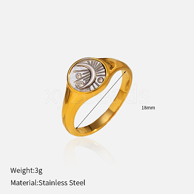 304 Stainless Steel Finger Rings FS-WG09FC7-22-1