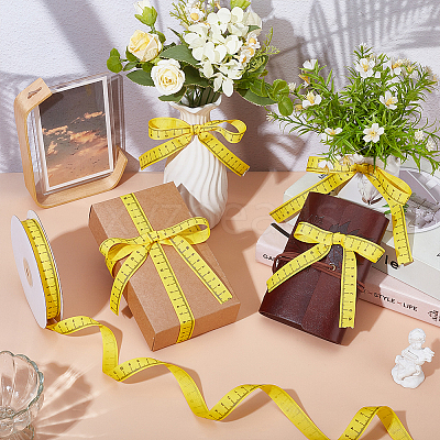 Polyester Grosgrain Ribbon OCOR-WH0082-492-1