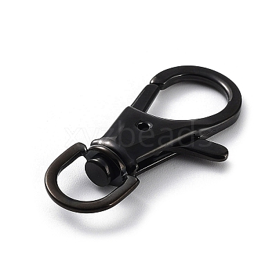 Ion Plating(IP) 304 Stainless Steel Swivel Lobster Claw Clasps STAS-I117-01B-01-1