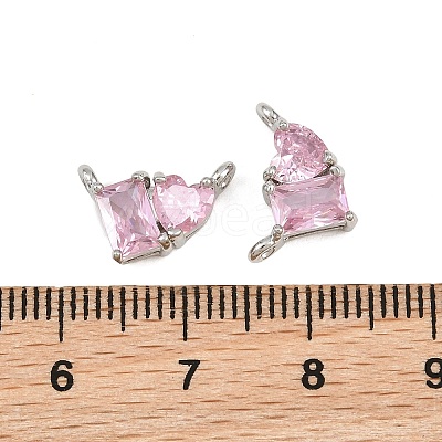 Brass Pave Cubic Zirconia Charms CU-CBA6A75-04P-01-1