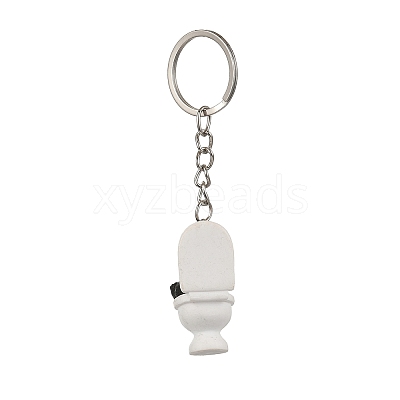 Alloy with PVC Plastic Cute Keychain KEYC-Z006-02P-A-1
