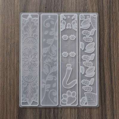 Rectangle DIY Bookmark Silicone Molds DIY-G113-01B-1