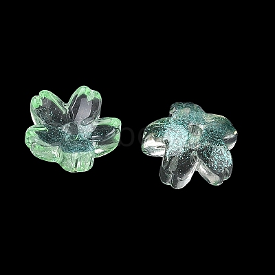 Dyed & Heated Glass Bead Caps GLAA-Z019-03I-1
