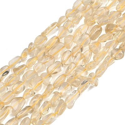 Natural Lemon Quartz(Heated) Beads Strands GG-CBAF5B4-A01-01-1