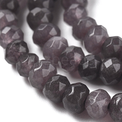 Dyed Natural Malaysia Jade Rondelle Beads Strands G-E316-2x4mm-49-1